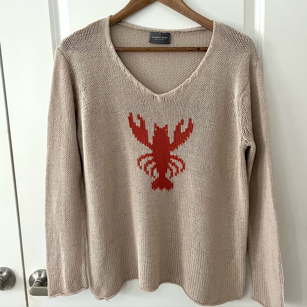 Wooden Ships Lobster Sweater